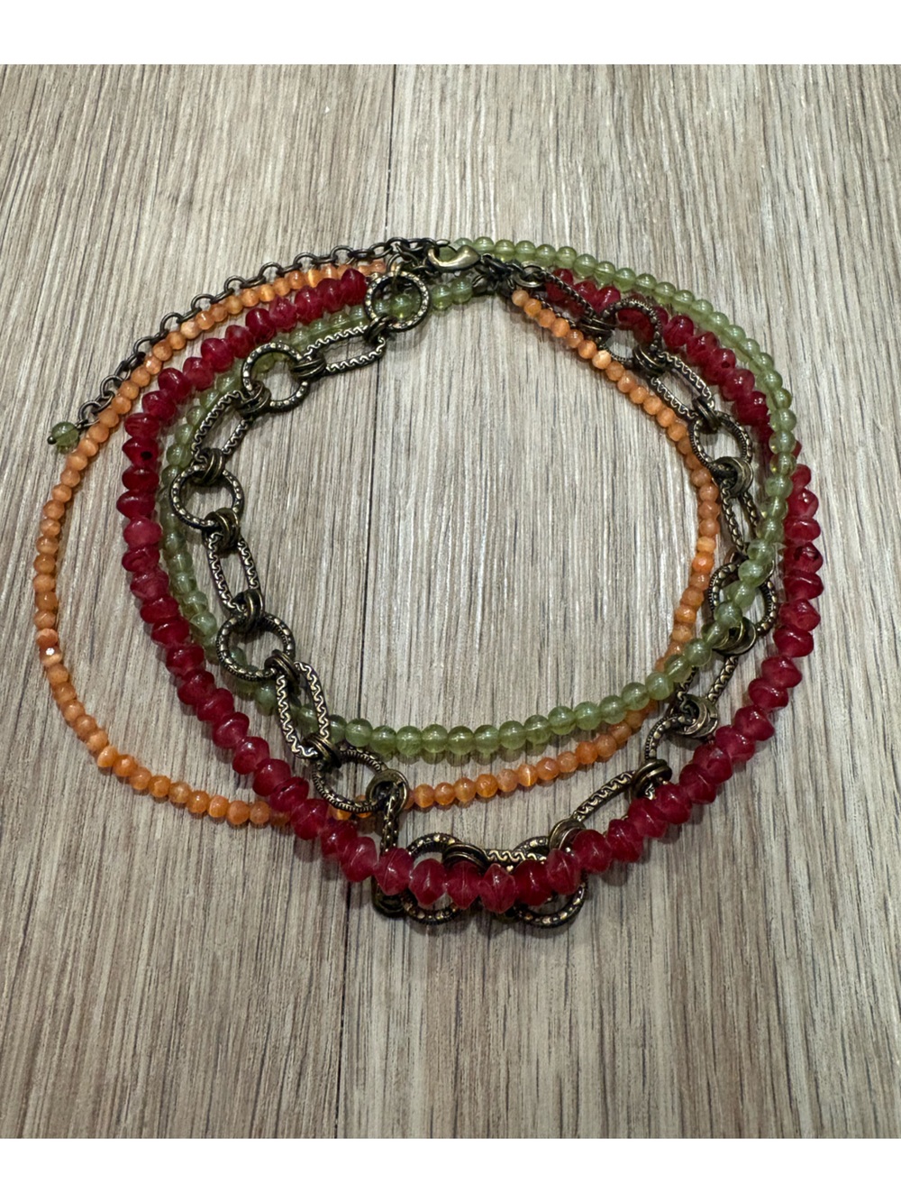 Premier Designs "Sherbet" Multi-Strand Statement Necklace